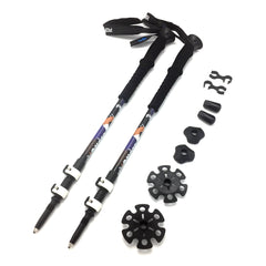 SPORTSHUB 1PC Aluminium Alloy Ski Poles 3-SectionsTelescopic