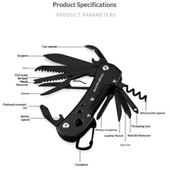 Outdoor Multi-functional Tool Knife Folding Knife Portable Self-defense Mini
