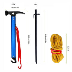 Outdoor Multi-function Tool Camping Tent Nail Hammer
