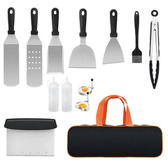 Camping BBQ Outdoor Barbecue Tool Set Stainless Steel Spatula Barbecue Cooking Spatula Combination Grill Set