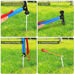 Outdoor Multi-function Tool Camping Tent Nail Hammer